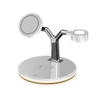 Carregador Magnético Apple 3 em 1 com Led