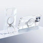 Case iPhone Fosco com Suporte Magnético Ajustável + Película [Combo Baseus]